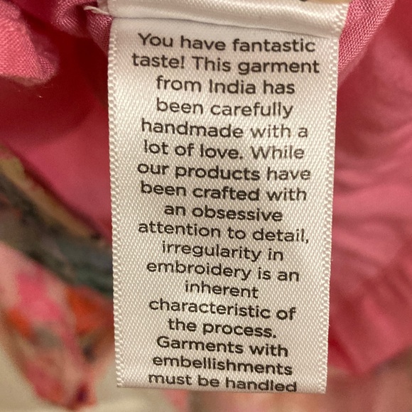 HEMANT & NANDITA Pink Floral Sheer Long-Sleeve Romper - Picture 4 of 16